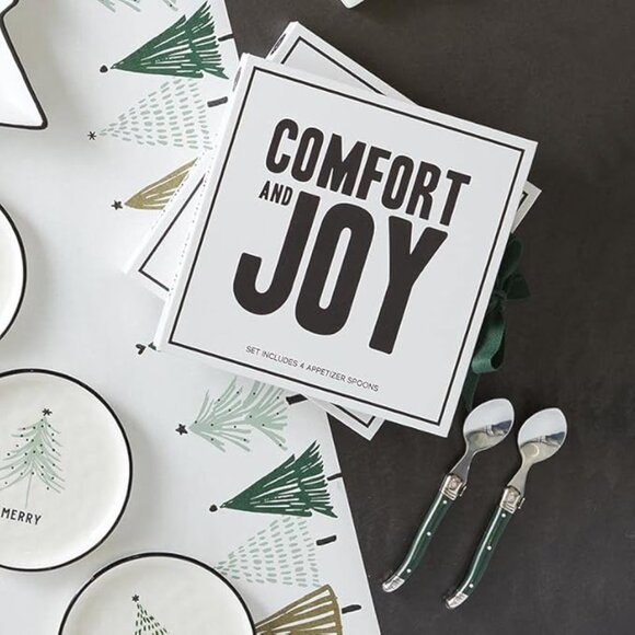 Green Charcuterie Spoon Set - Comfort and Joy/NIB - Picture 4 of 11